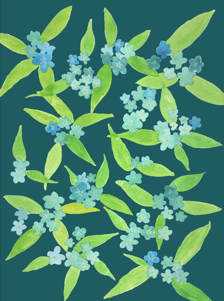 Floral Greeting Card Set of Five