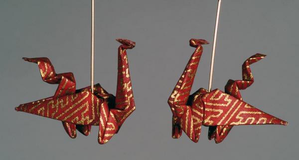 Handmade Origami Earrings - Dragon