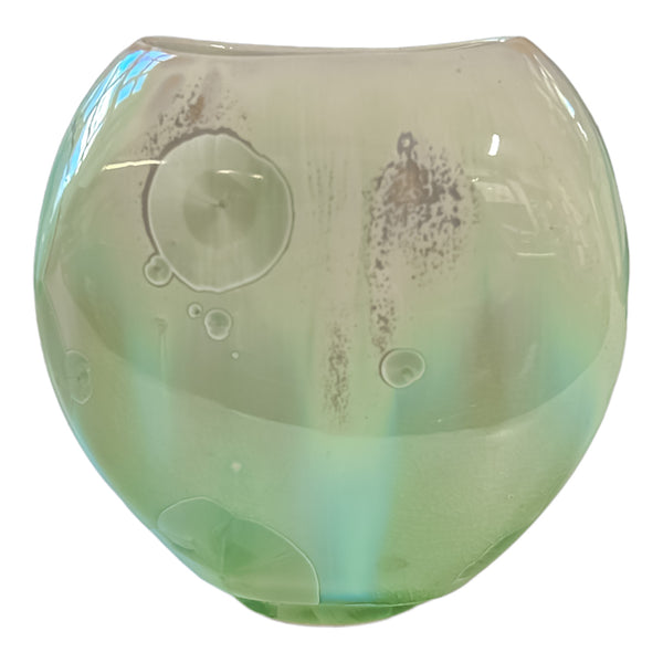 Crystalline Aqua Vase