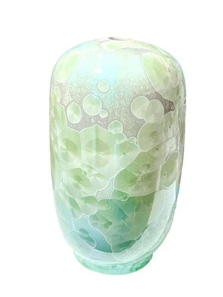 Crystalline Aqua Vase