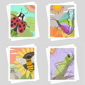 Garden Insects Note Card Set
