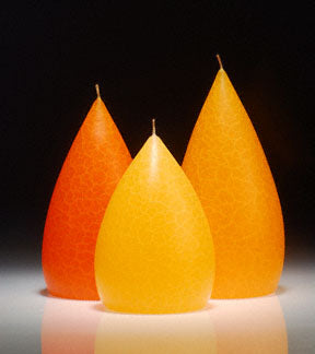 Short Teardrop Candle - Citrus