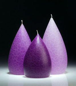 Short Teardrop Candle - Grape