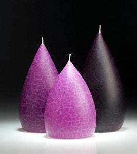 Short Teardrop Candle - Lilac