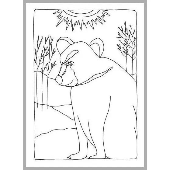 Backcountry Critters Coloring Card Set