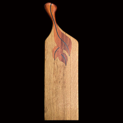 Cutting Board with Leaves Handle