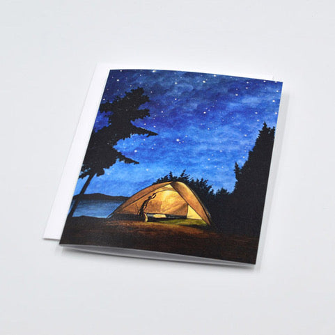 Night Sky Camping Card