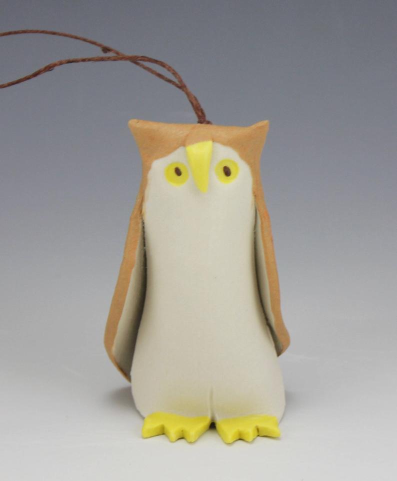 Owl Porcelain Ornament
