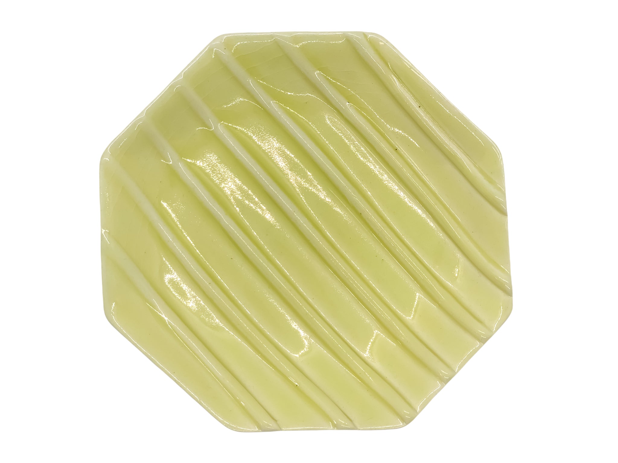 Octagon Yellow Plate - 5in