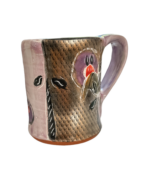 Square Mug with Gold