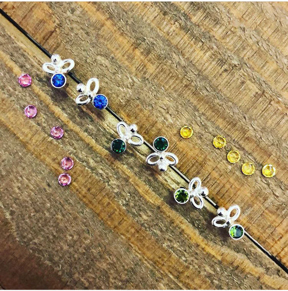 Jeweled Bee Stud