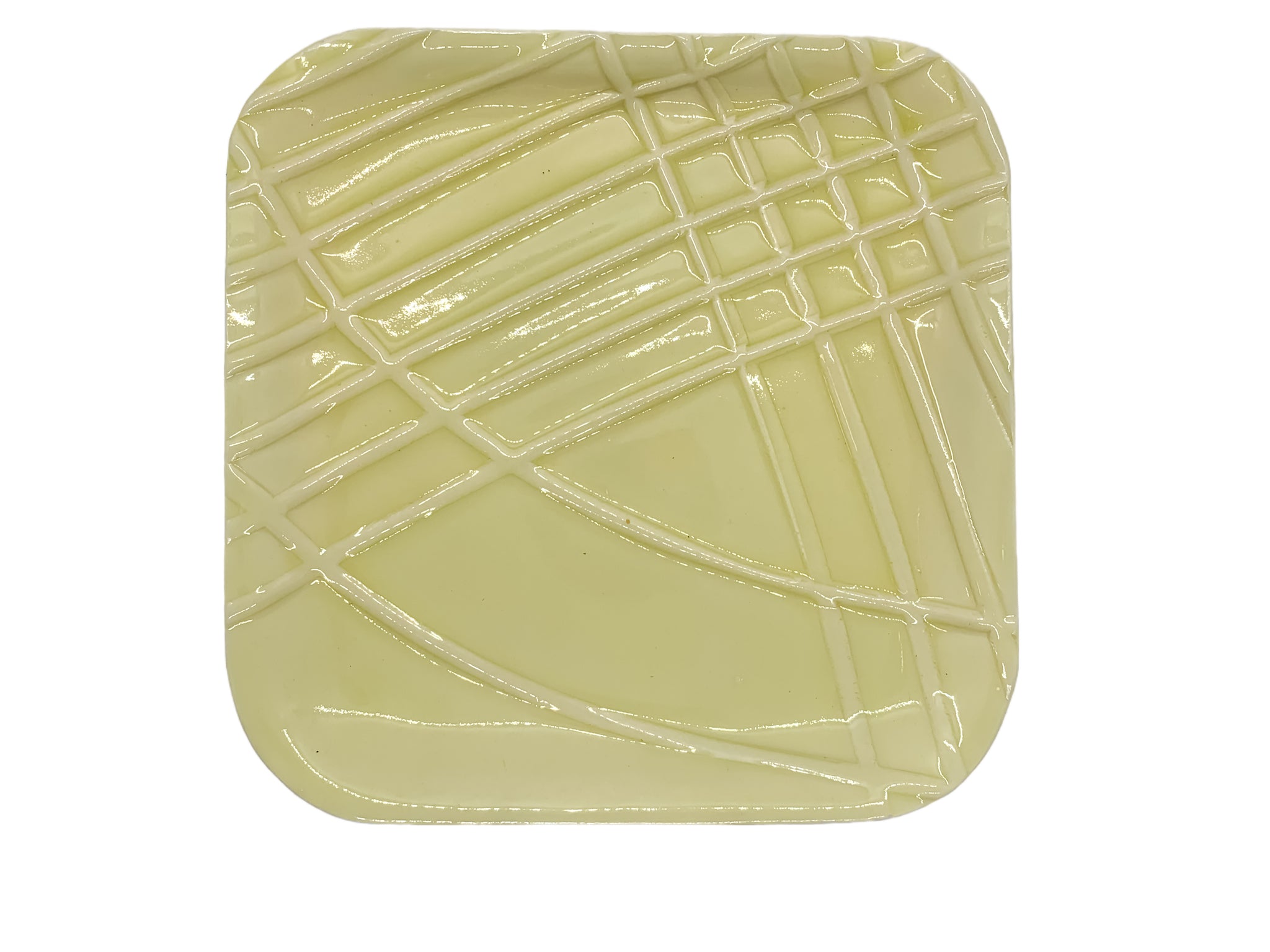 Square Yellow Plate - 9in