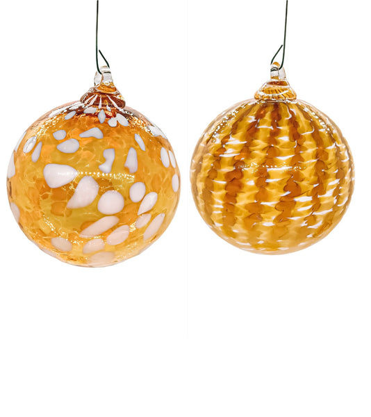 Round Ornament - Gold Topaz