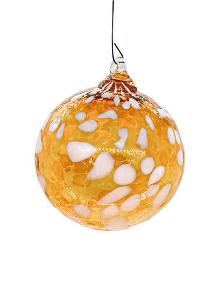 WS Round Ornament - Gold Topaz