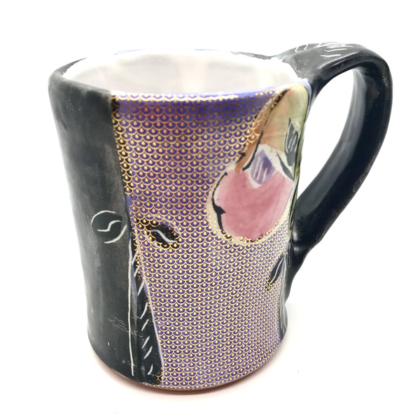 Square Mug with Gold