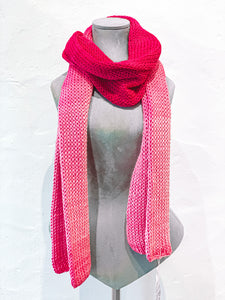 Knit Pink Scarf