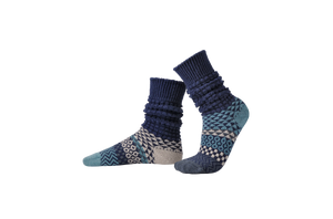 Adult Fusion Boot Socks- Abalone