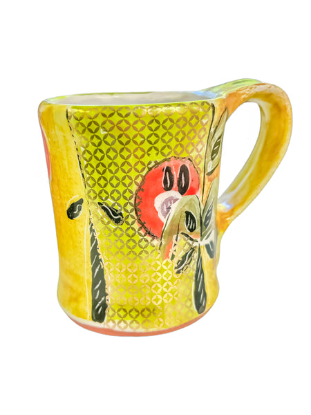Square Mug with Gold