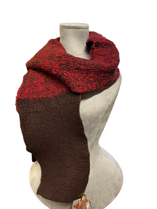 Chestnut Reds - Handdyed cotton and wool