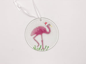 Christmas Flamingo Ornament LB