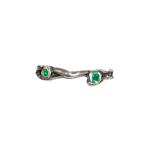 2-Stone Emerald Vine Ring