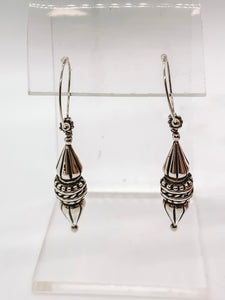 Double Cone Antiqued Earrings