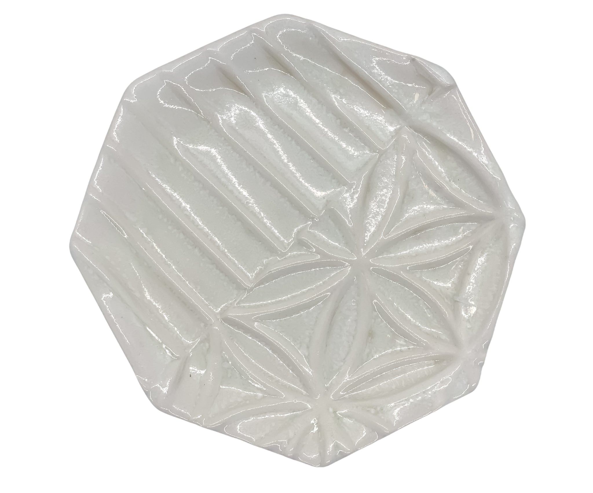 Octagon White Plate - 7in