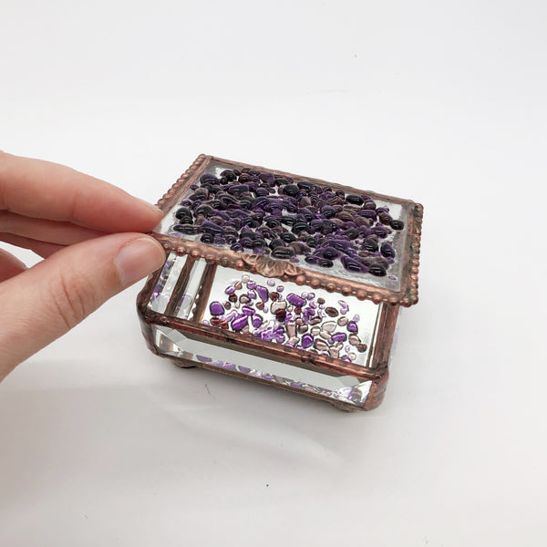 Purple Tones Confetti Box