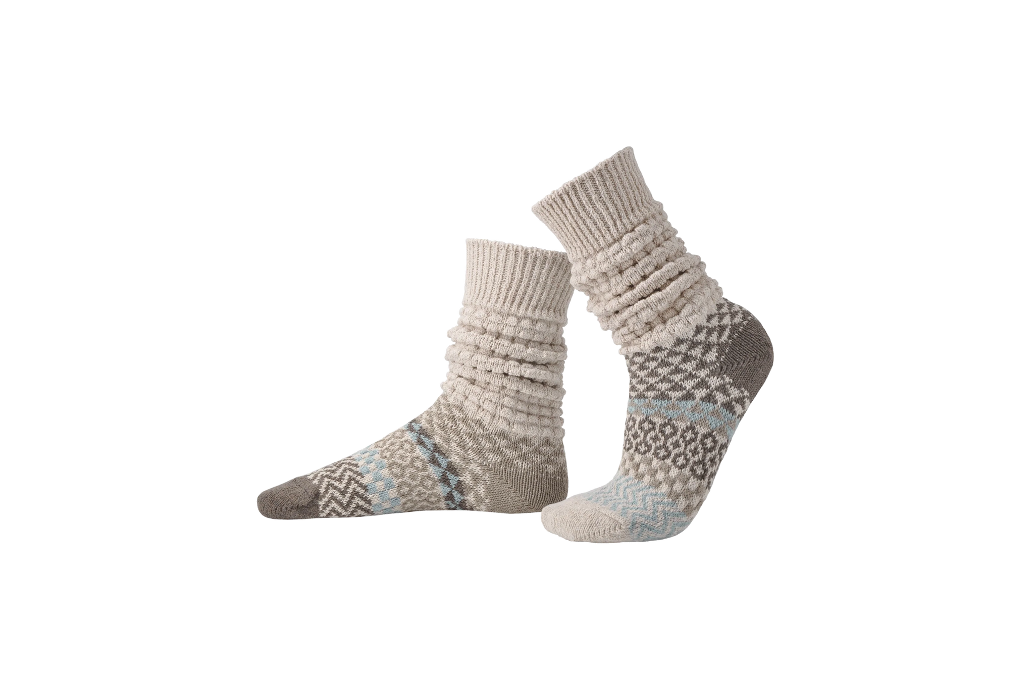 Adult Fusion Boot Socks- Seashell