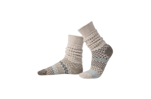 Adult Fusion Boot Socks- Seashell