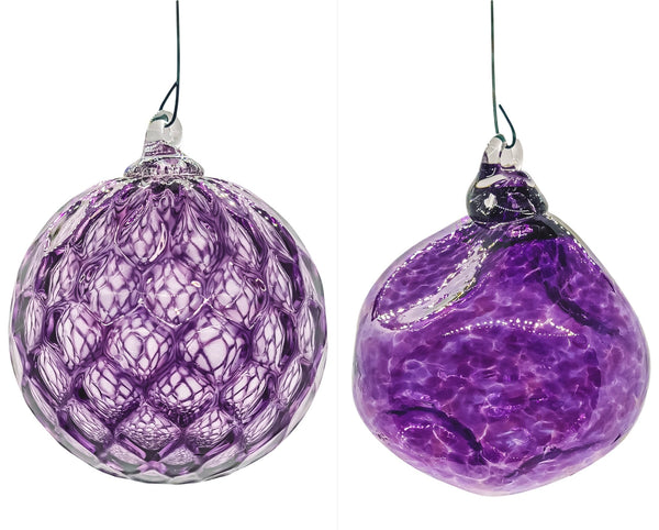 WS Round Ornament - Purple