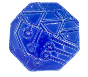 Octagon Blue Plate - 5in