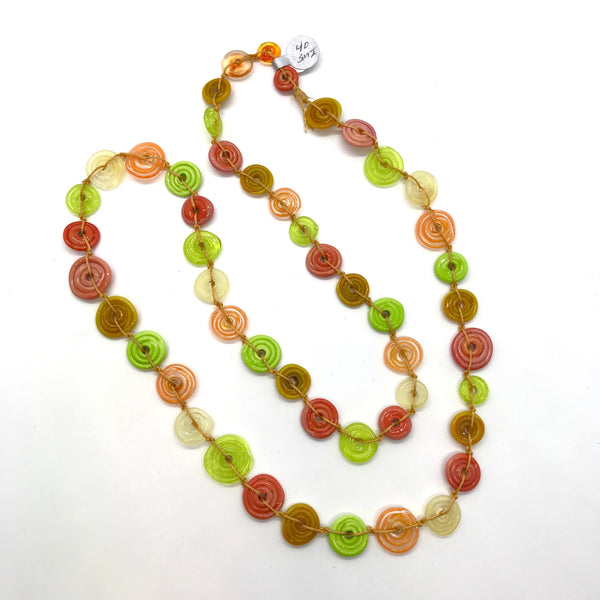 Glass Disc Necklace