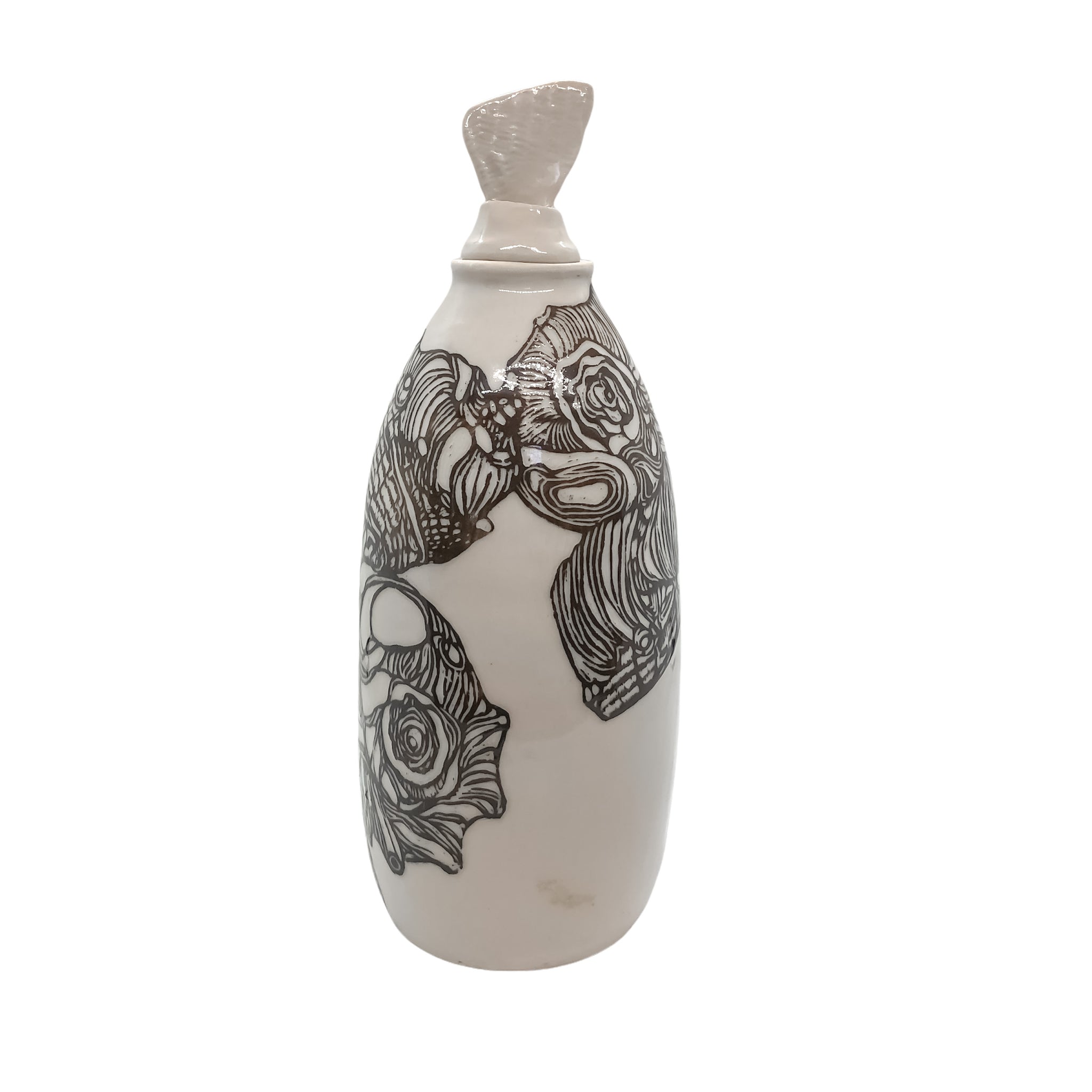Shell Abstraction Bottle with stopper LA