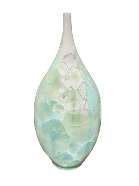 Crystalline Aqua Vase