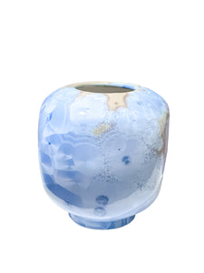 Crystalline Blue Vase