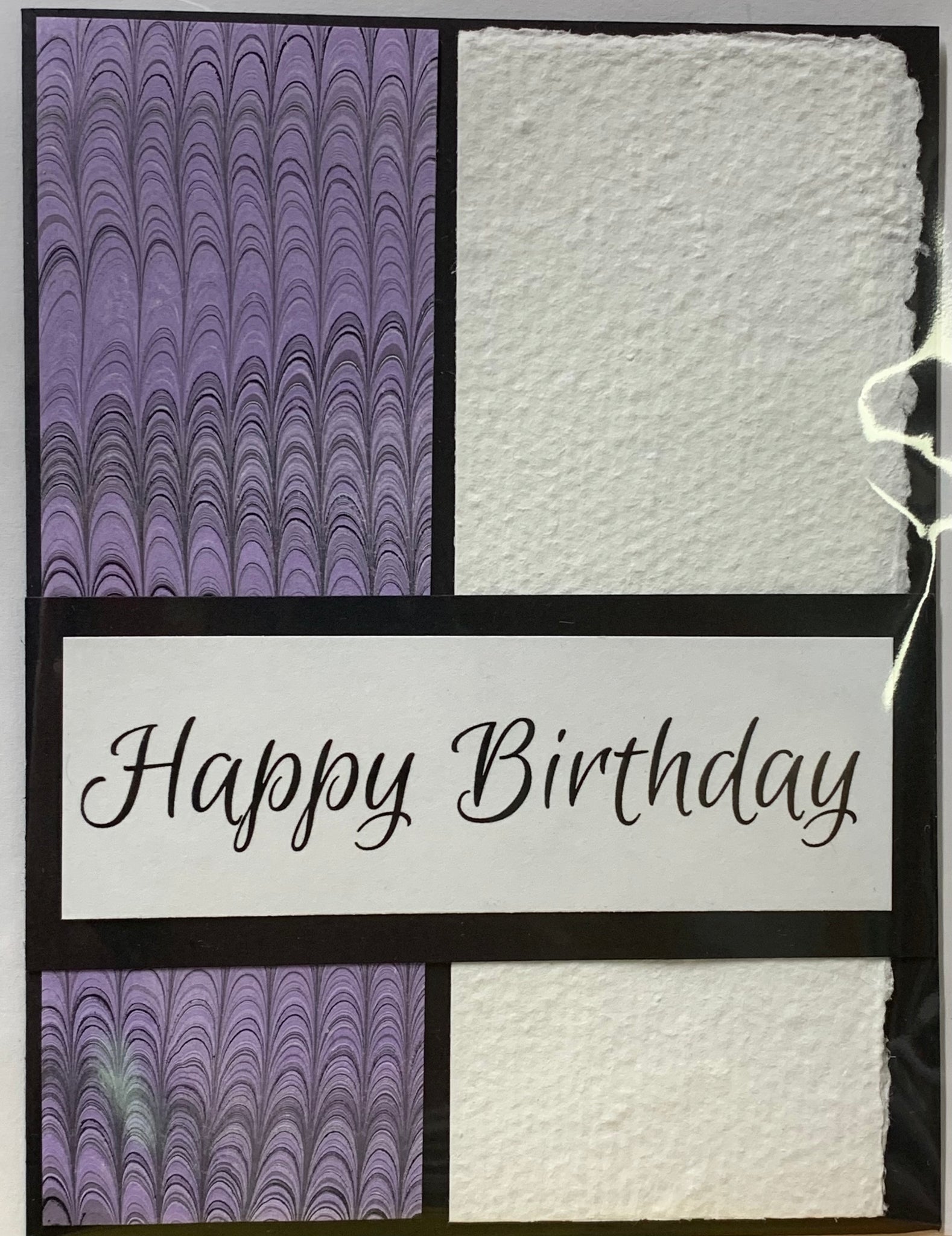 Happy Birthday with Handmade Paper