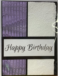 Happy Birthday with Handmade Paper