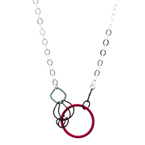 Integral Ring Wire-Wrapped Necklace